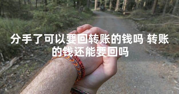 分手了可以要回转账的钱吗 转账的钱还能要回吗